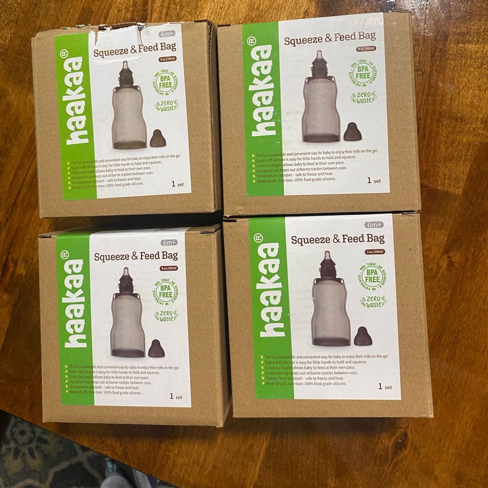 Halas squeeze and feed bags